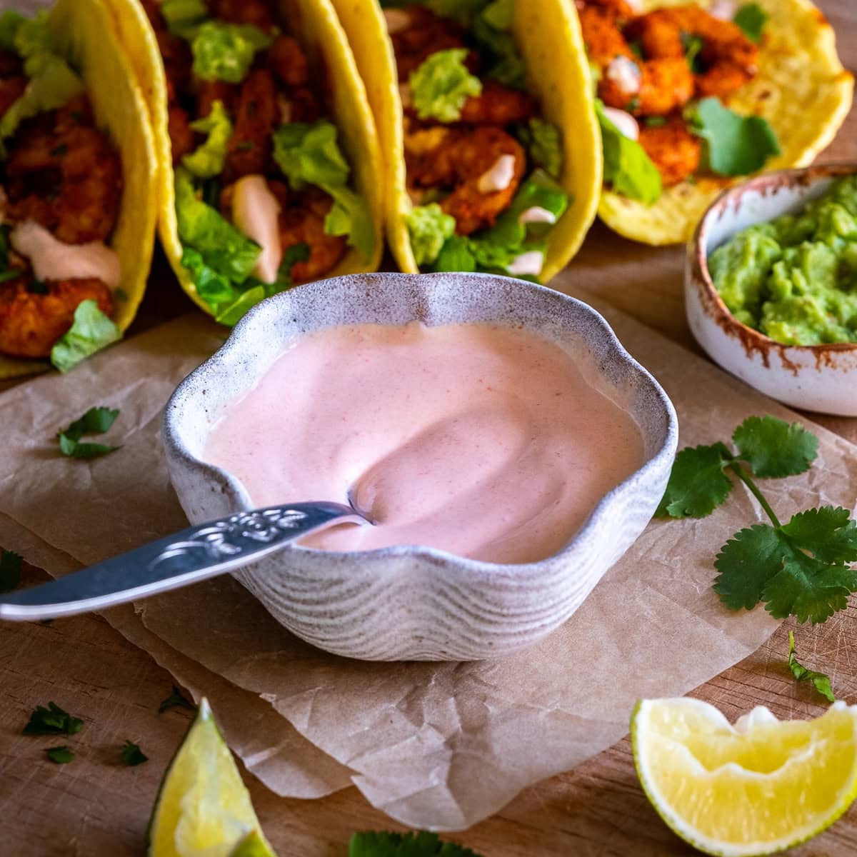 Pink Taco Sauce Hero