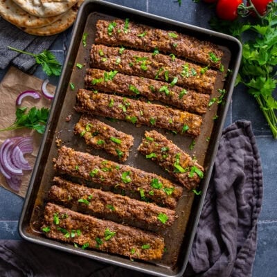 Sheet Pan Beef Kebabs Hero